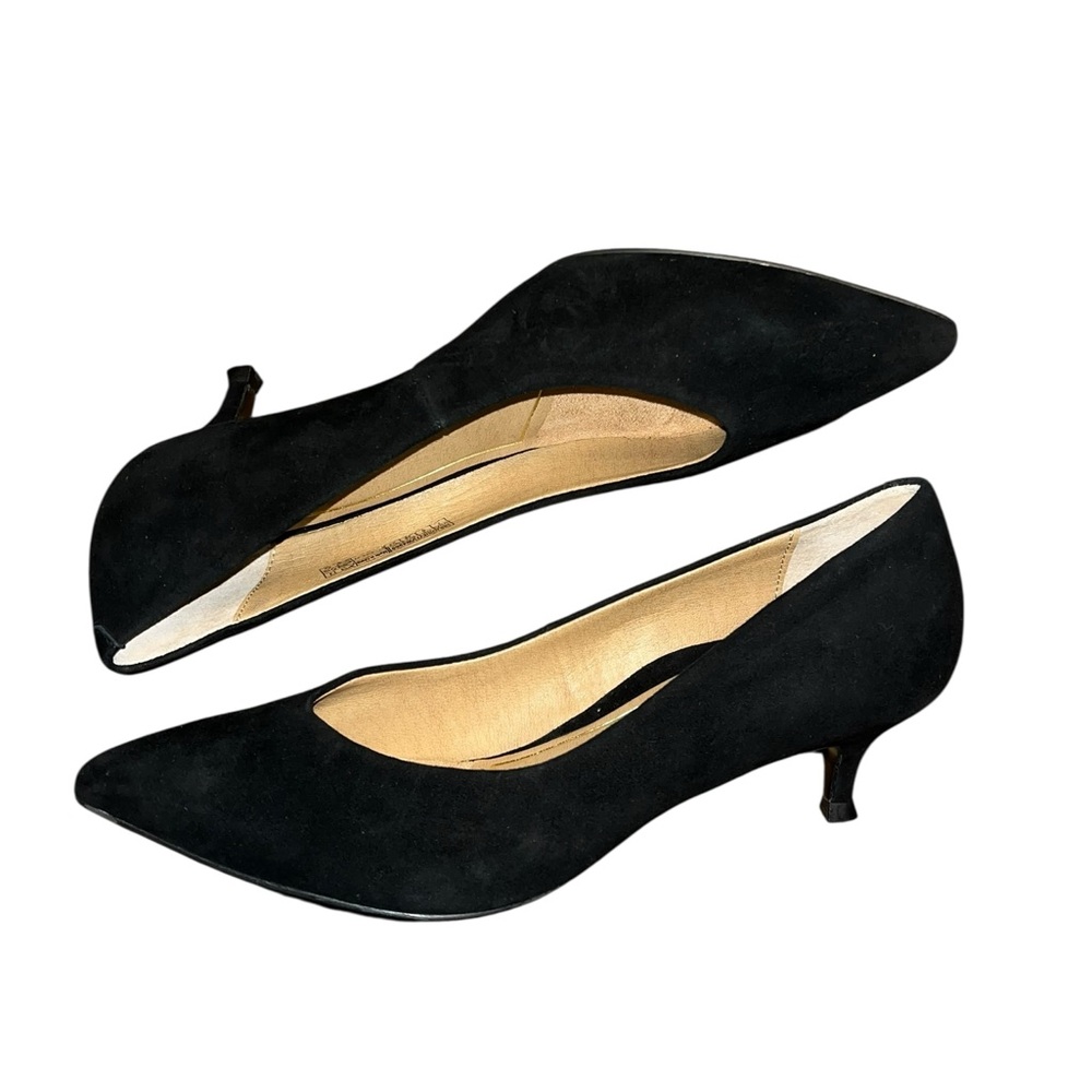 Vionic Black Suede Kitten Heel Pump - Picture 7 of 11